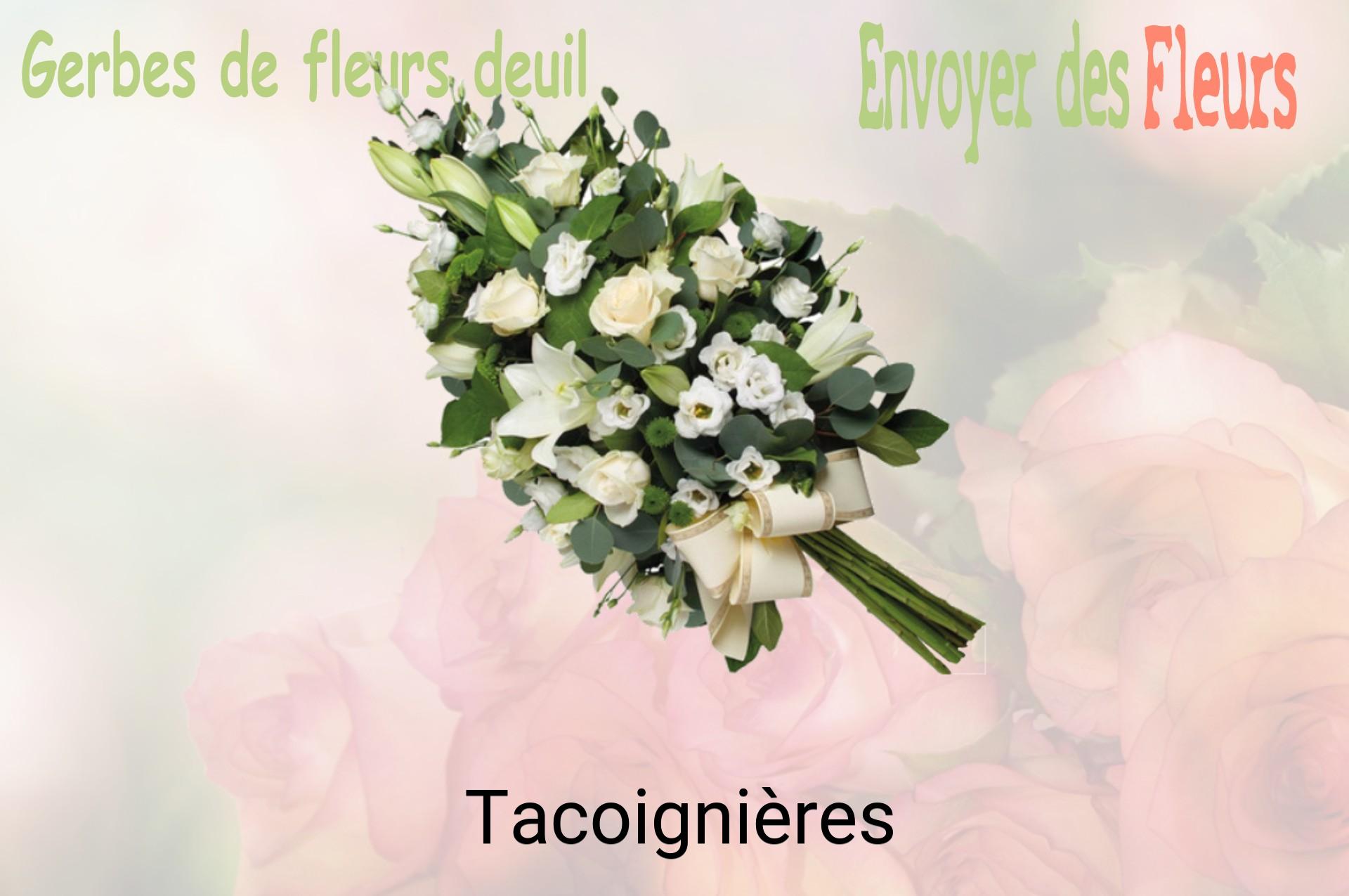 Gerbe de fleurs de deuil livrée à Tacoignières